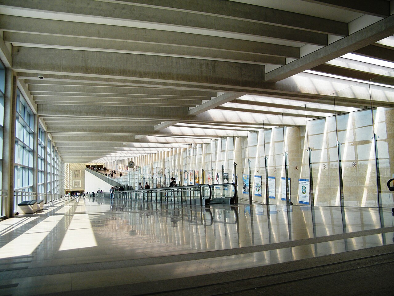 Ben Gurion International Airport in Israel.