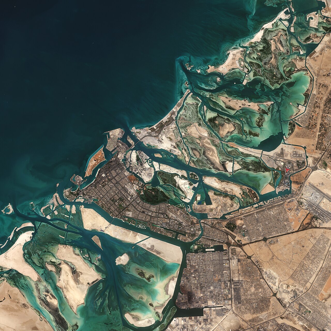 Contains modified Copernicus Sentinel data showing Abu Dhabi and the United Arab Emirates. File photo.