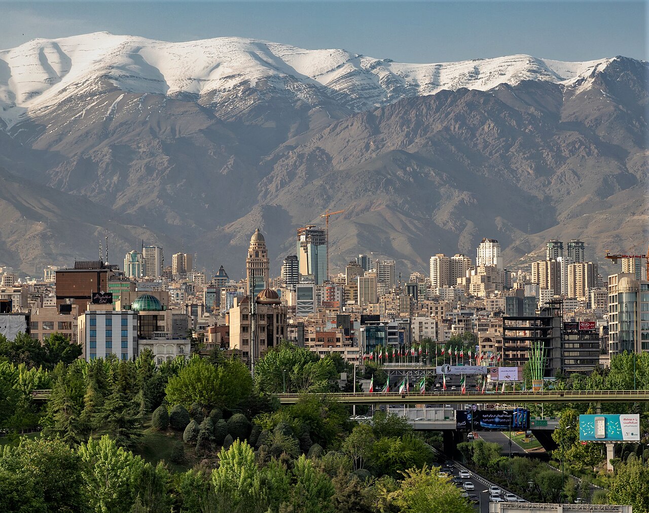 Tehran skyline, a view north of the city.