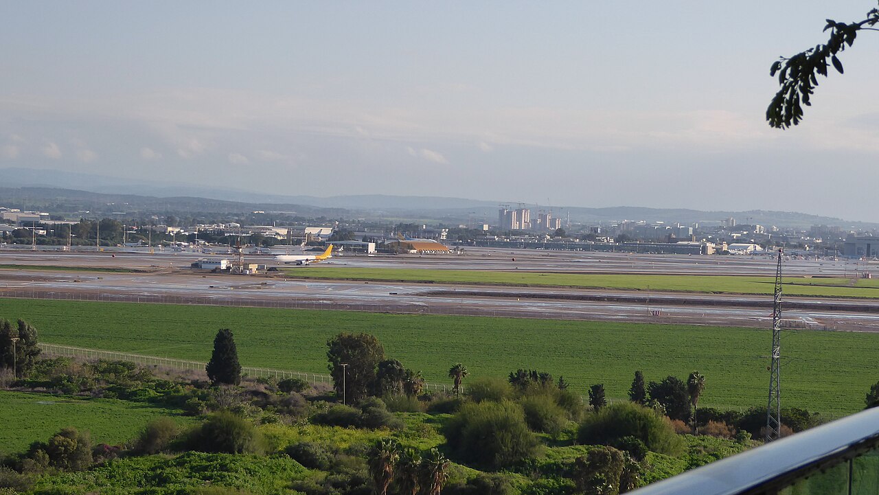 Ben Gurion International Airport, the target airport mentioned in the story.