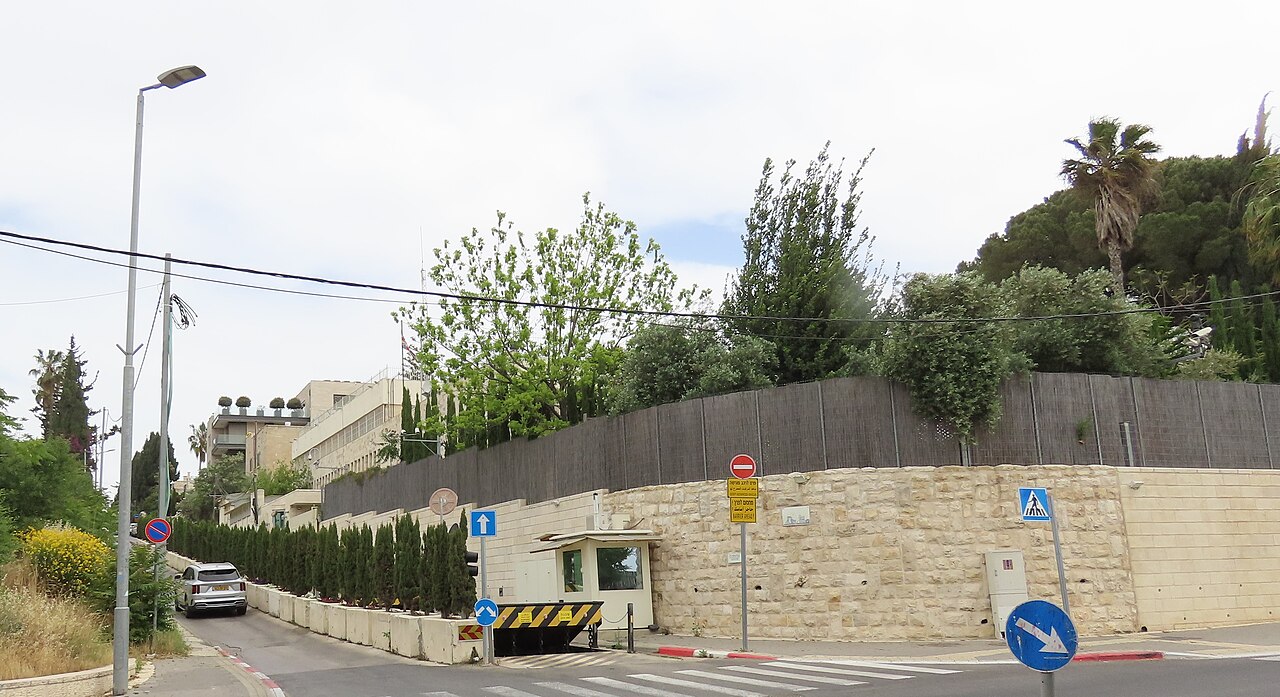 The Knesset, Israel's parliament building in Jerusalem.