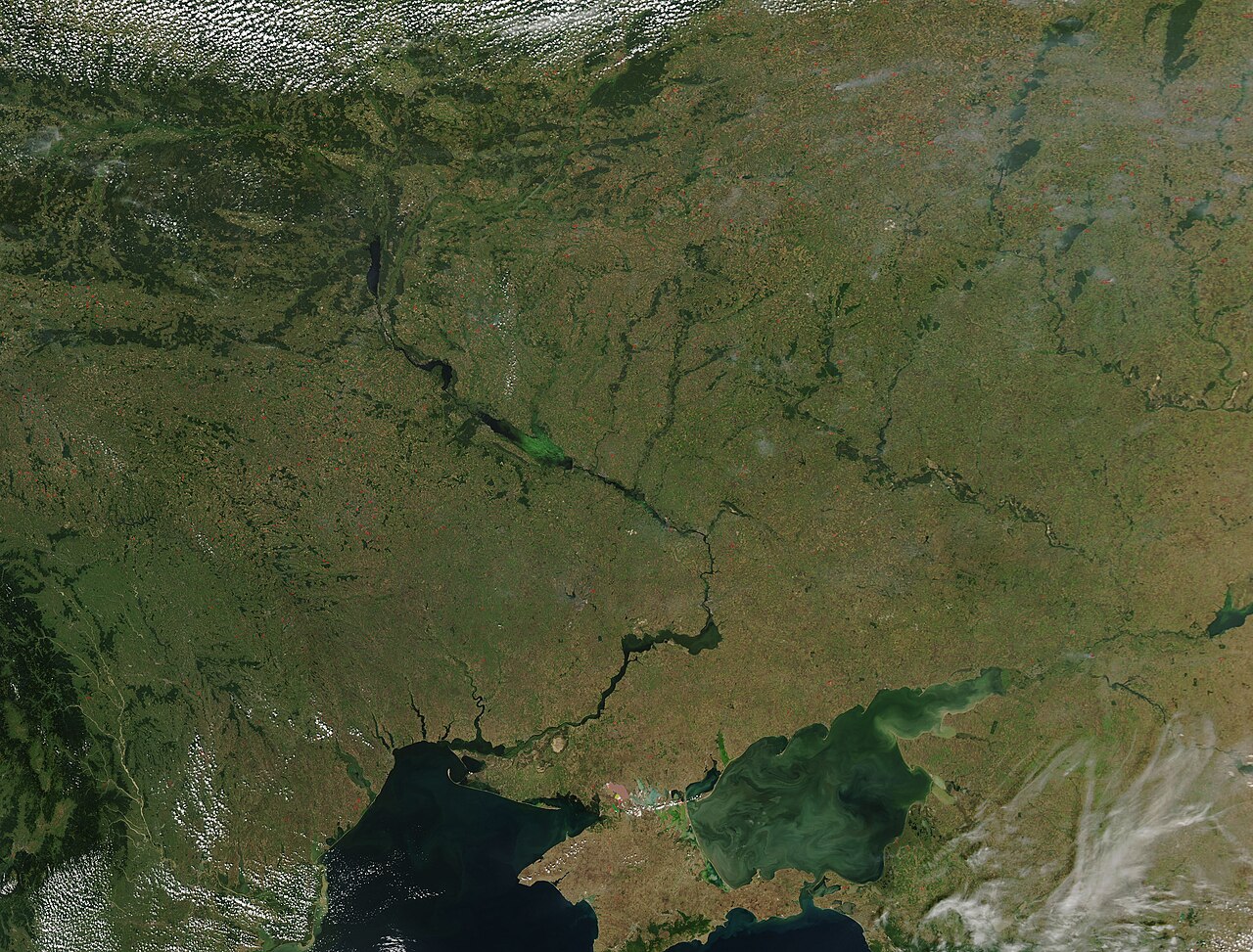 Southern Ukraine and the Black Sea, seen from satellite in 2005. File photo.