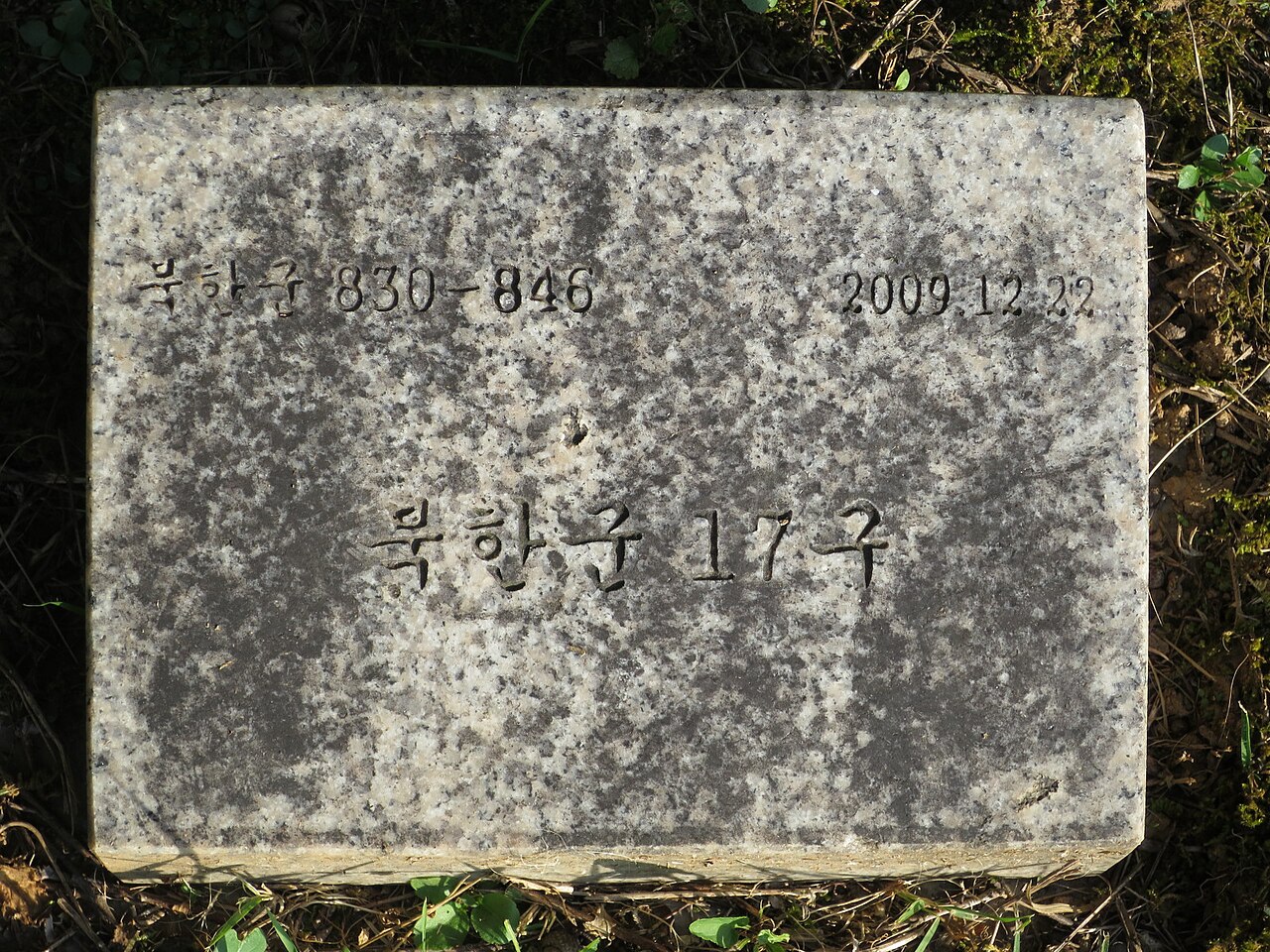 Grave of North Korean soldiers.