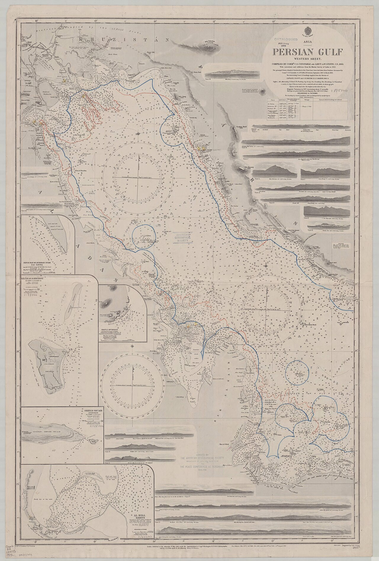Navy map of the Persian Gulf.
