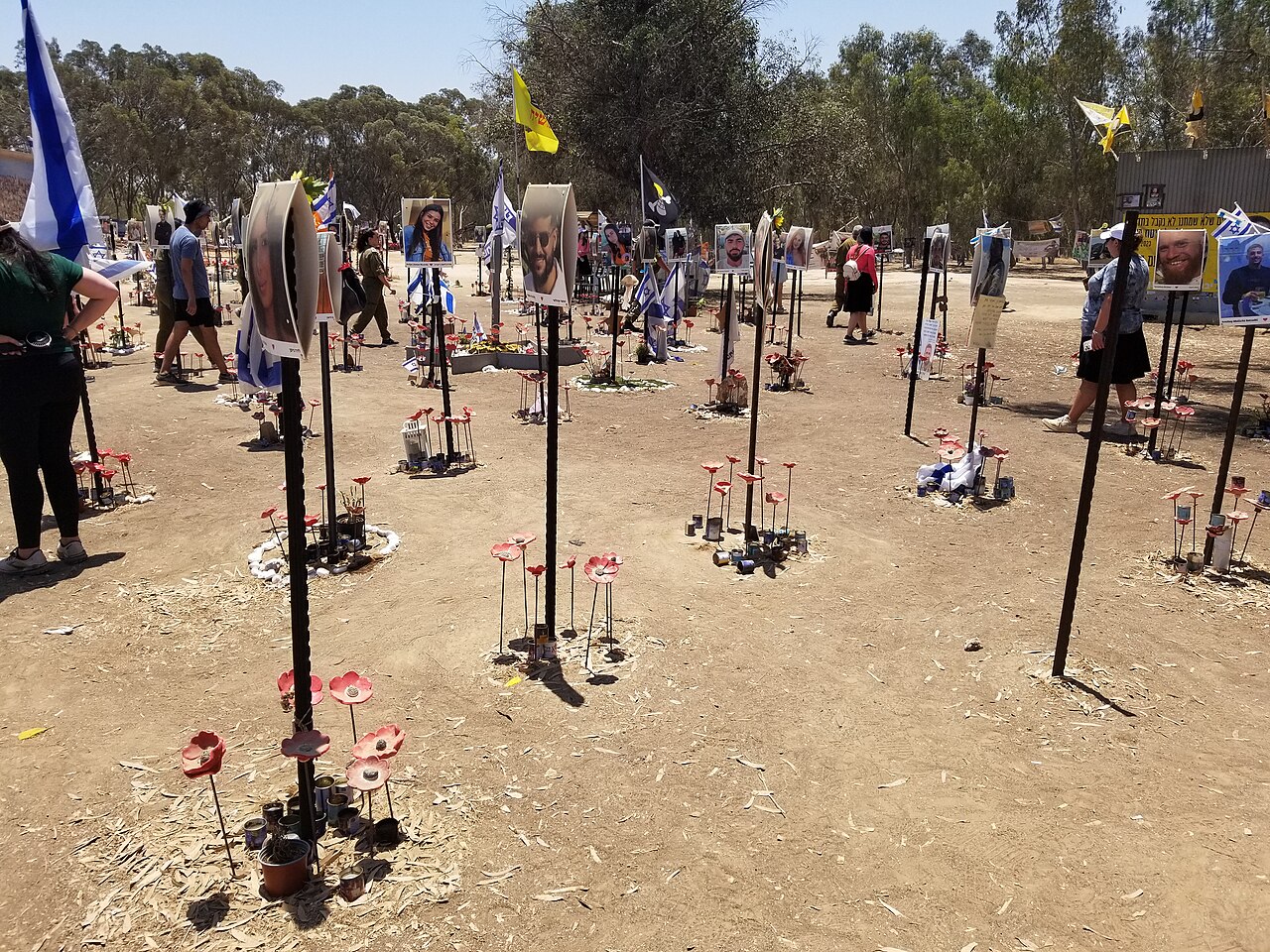Memorial at the Nova Music Festival site.