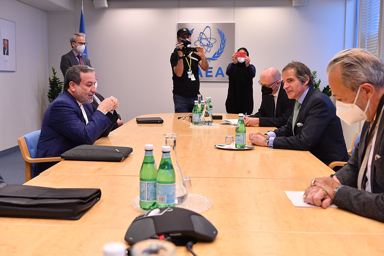Abbas Araghchi, Iranian Deputy Foreign Minister, at IAEA headquarters in Vienna, May 2021