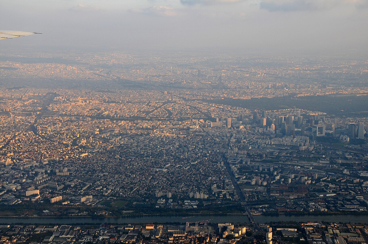 Aerial view of Paris and La Défense. File photo.