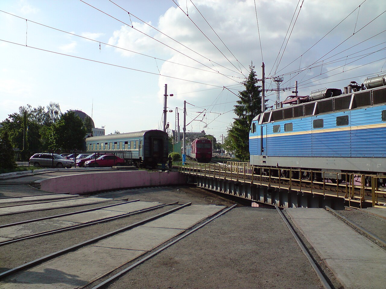 Locomotive depot of Kyiv Passenger Railway Station.