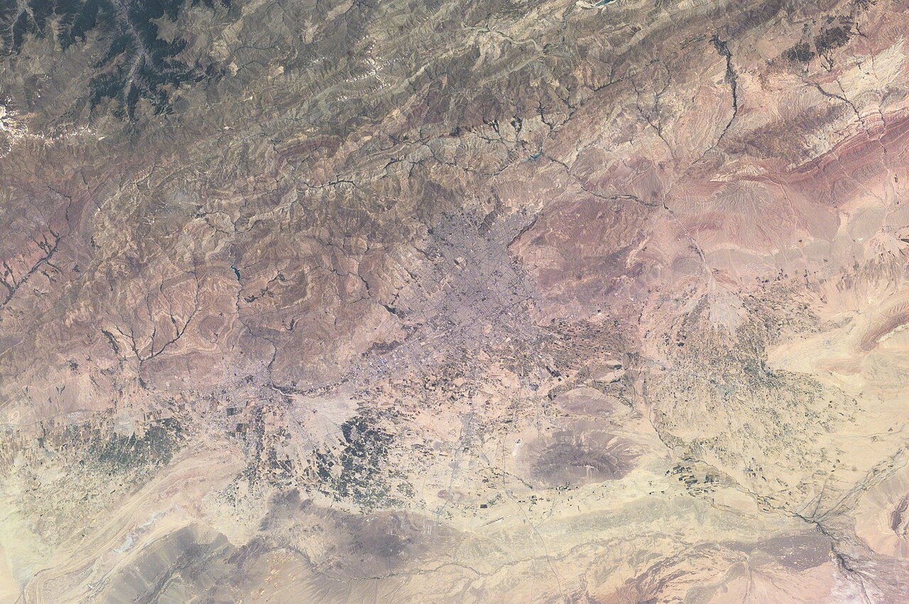 Photograph of Tehran, Iran taken from the International Space Station. File photo.