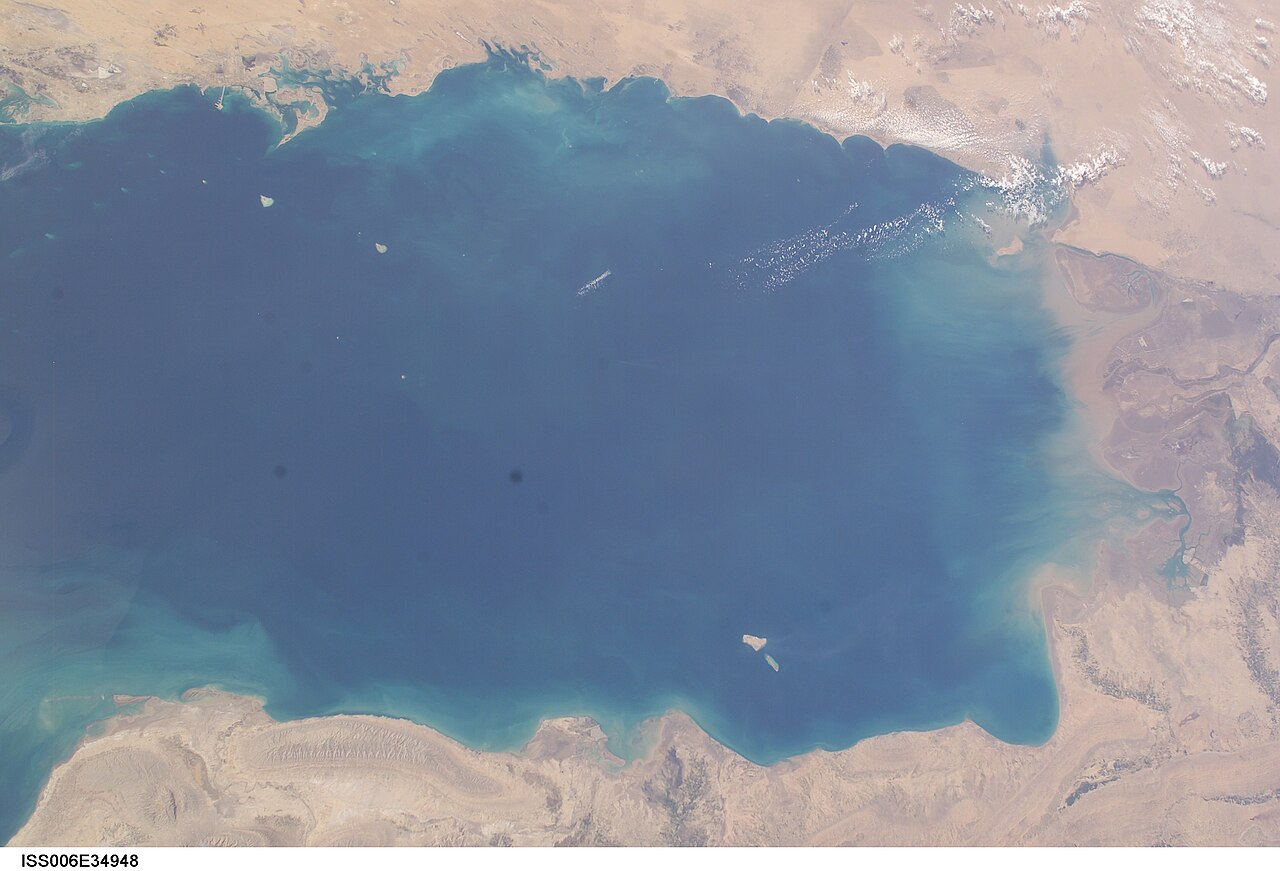 View of the Persian Gulf taken during ISS Expedition 6. File photo.