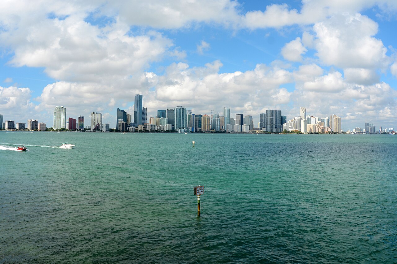 Downtown Miami skyline.