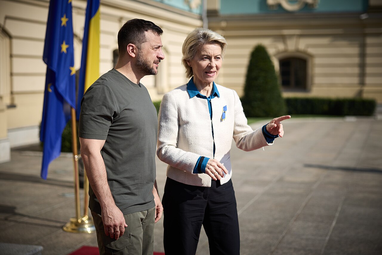 President Volodymyr Zelenskyy held talks with Ursula von der Leyen in Kyiv.