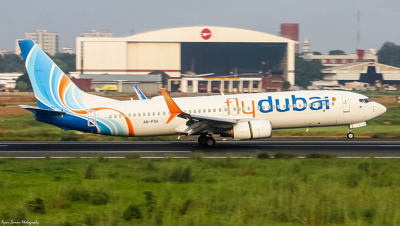 A FlyDubai Boeing 737 aircraft