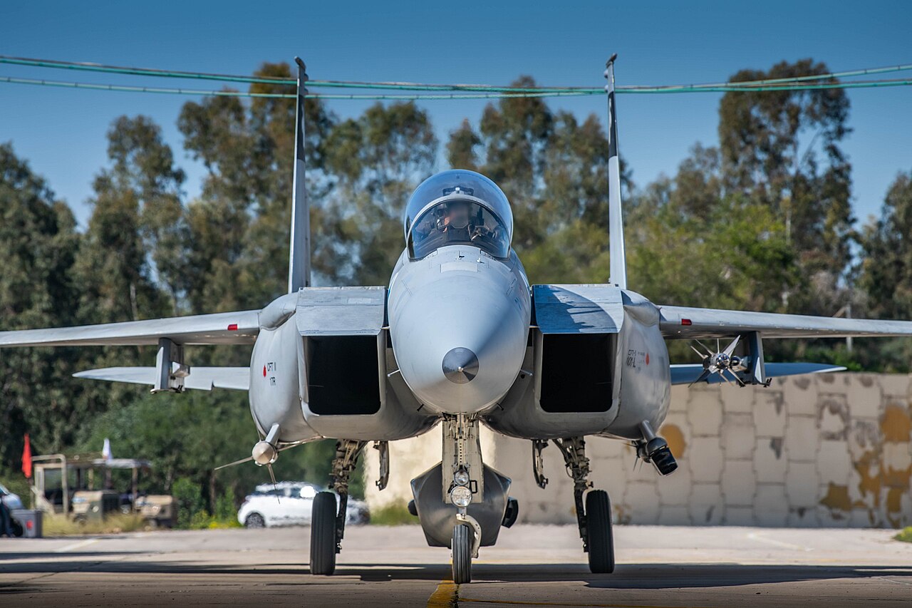 Israeli Air Force aircraft are shown after conducting strikes, with dozens of warplanes including fighter jets, refueling aircraft and reconnaissance planes attacking military targets of the Houthi government approximately 1,800 kilometers from Israel's border in Yemen in September 2024. File photo.