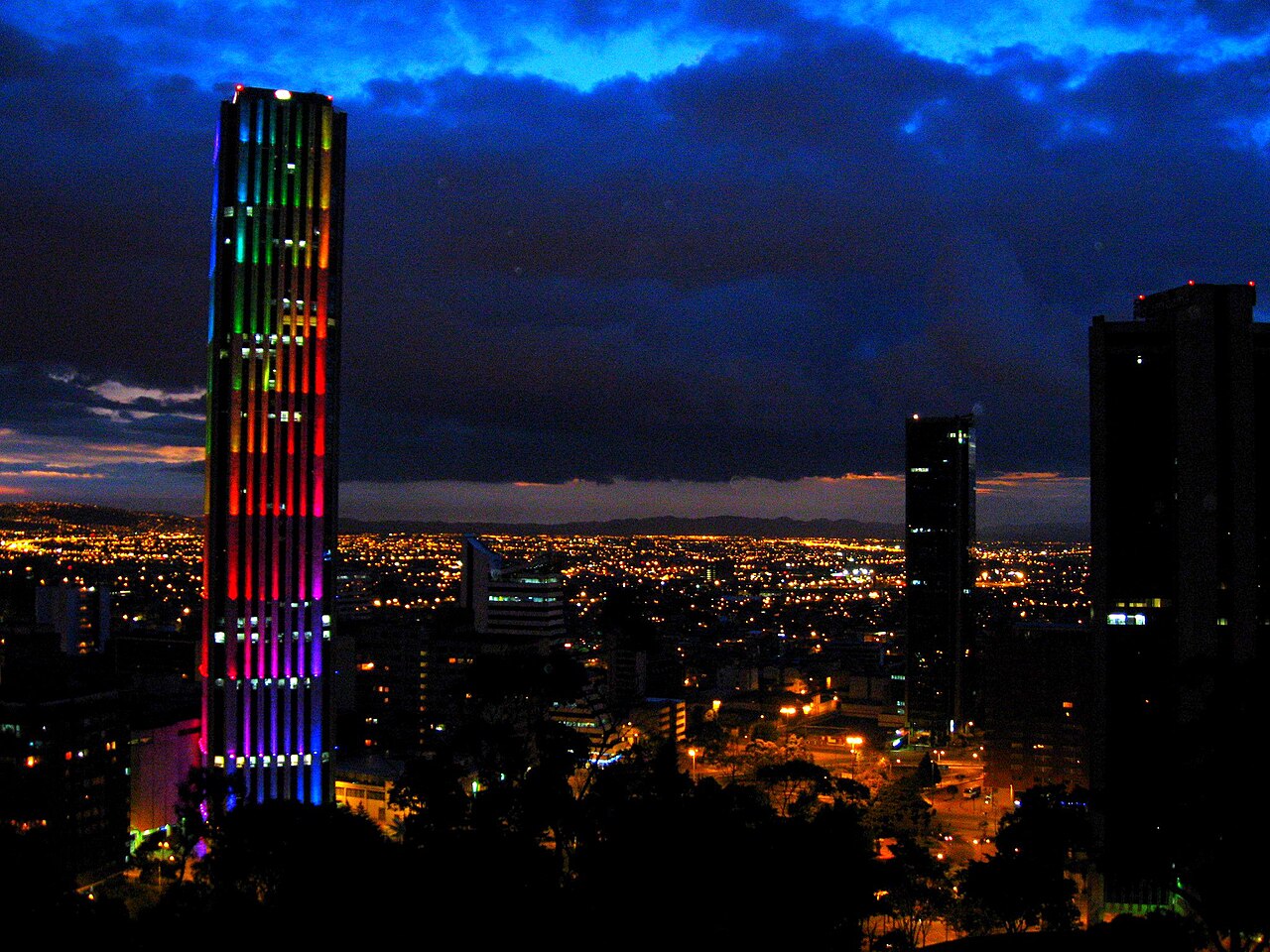 Bogotá cityscape.
