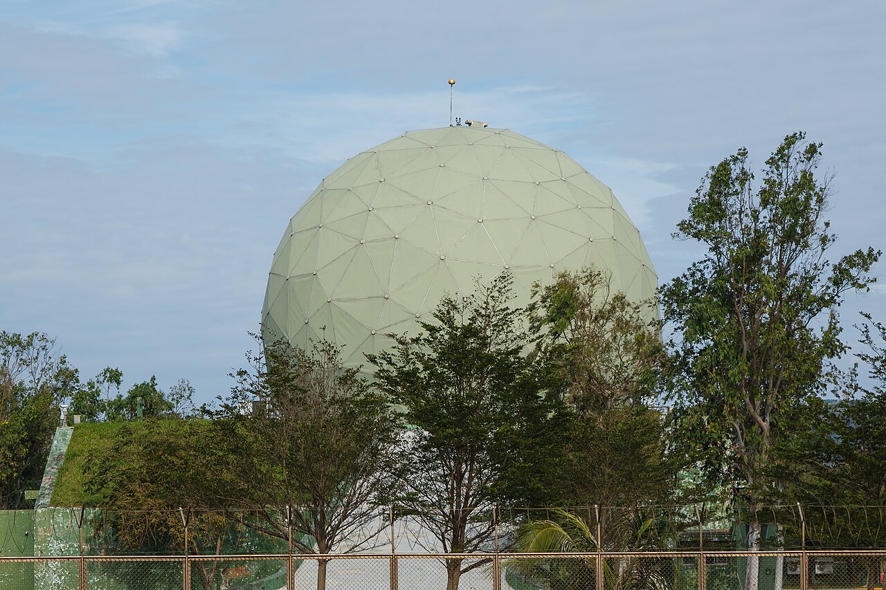 Radar station of Taitung Air Base in Taiwan.