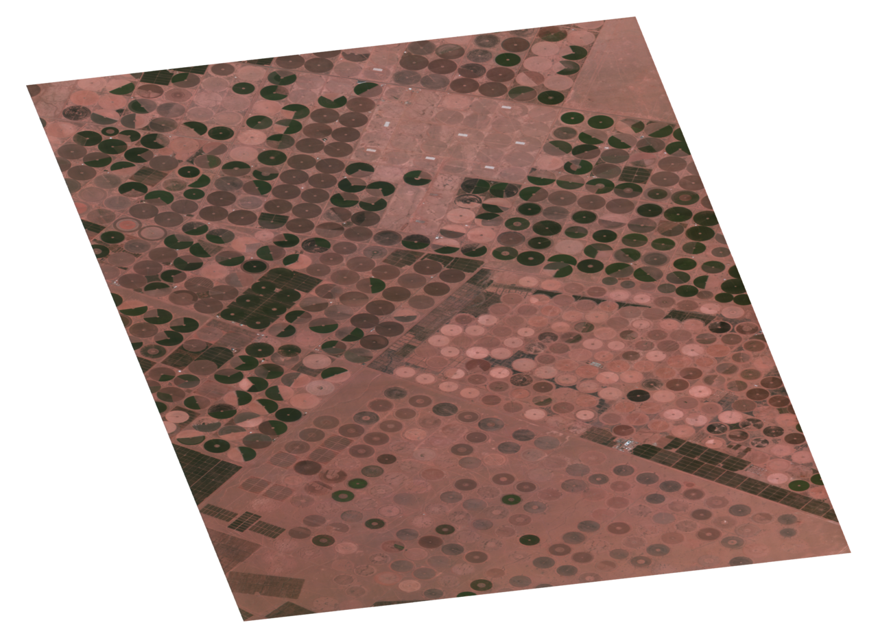 Satellite image of Tubarjal in Saudi Arabia's Al Jawf Region