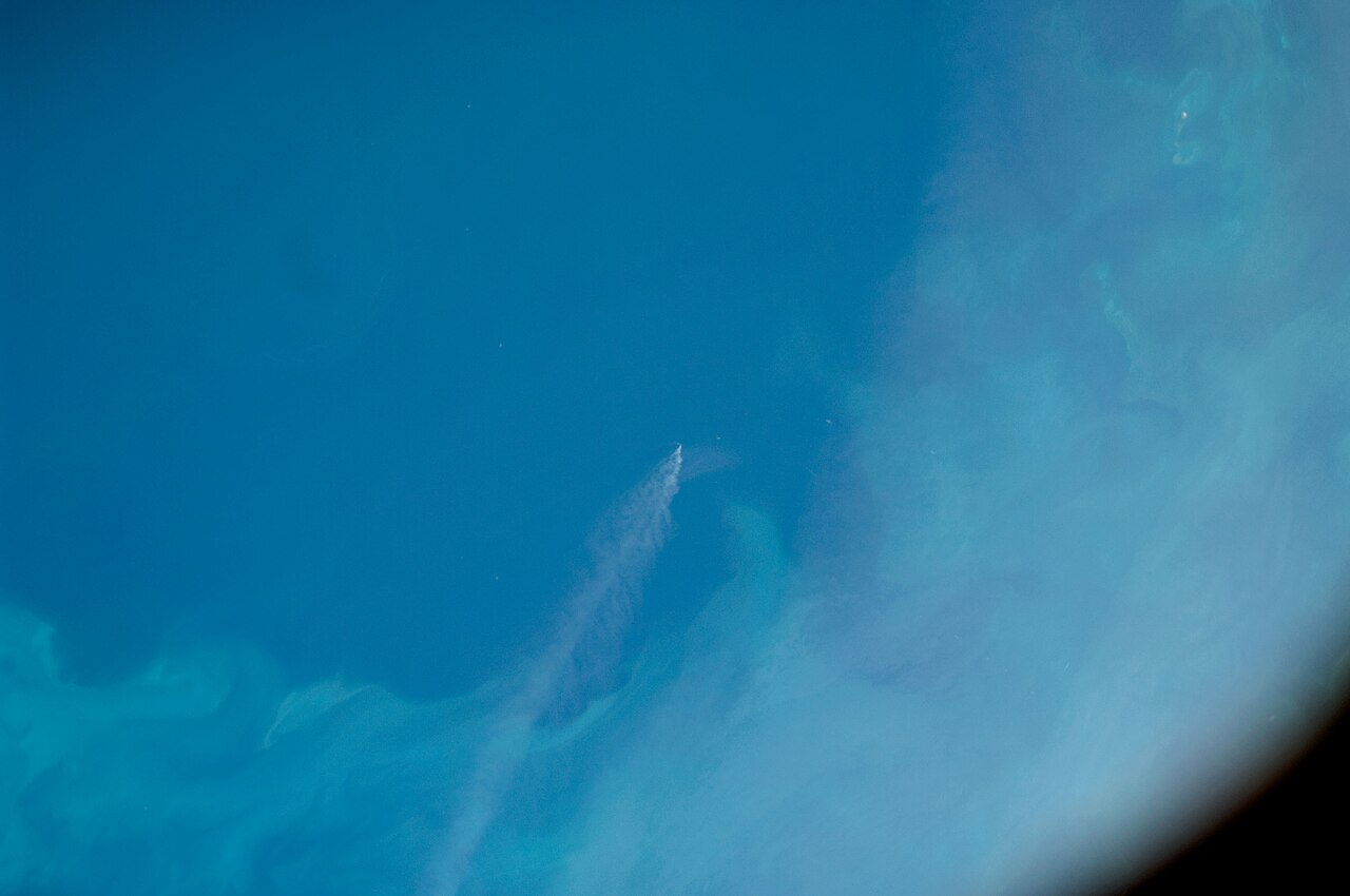 The Persian Gulf from above, taken during ISS Expedition 17.