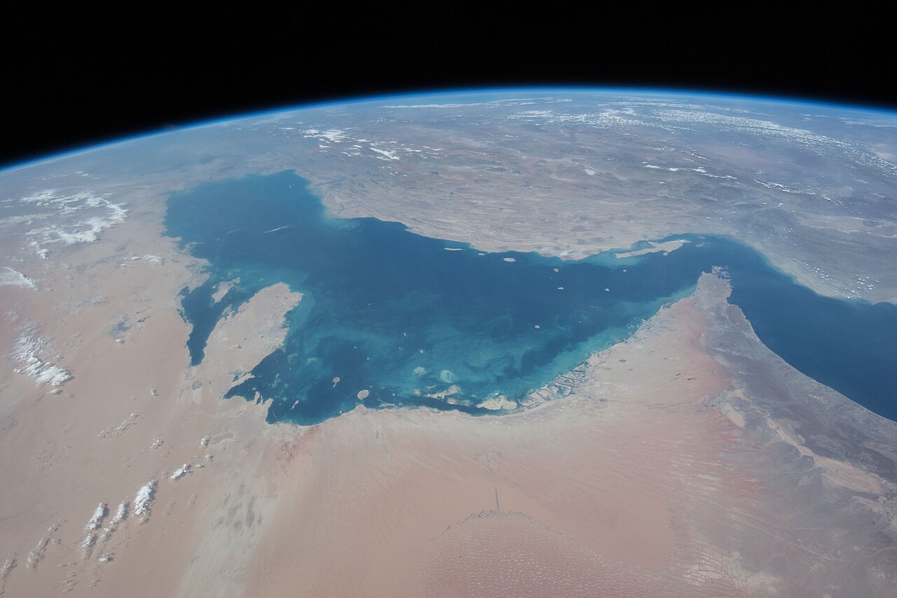 View of Qatar taken during ISS Expedition 58
