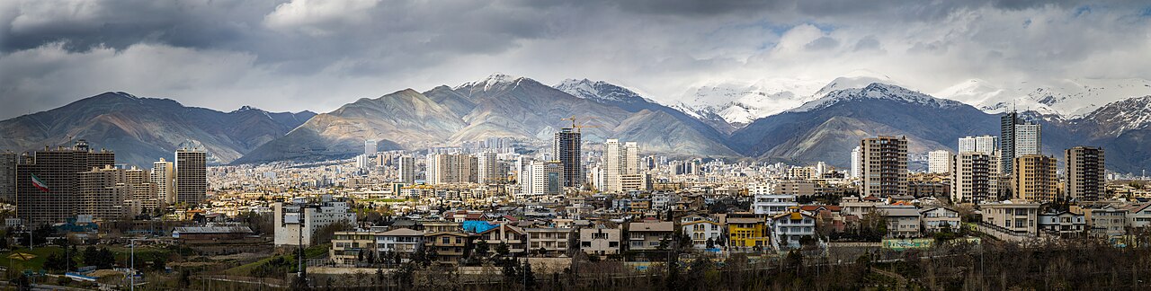 A panorama of north of Tehran after rain.
