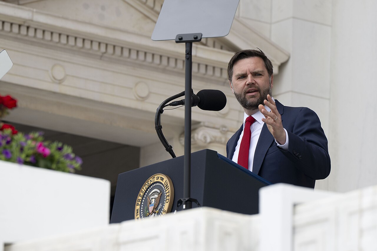 Vice President JD Vance speaks at Arlington National Cemetery