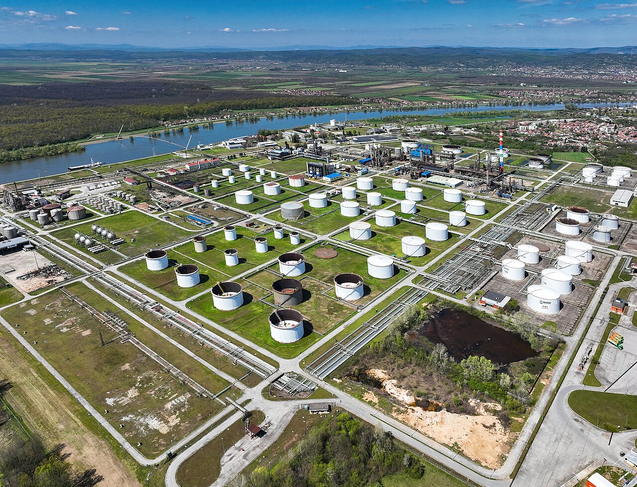 An oil refinery in Brod, Republika Srpska, Bosnia and Herzegovina. File photo.
